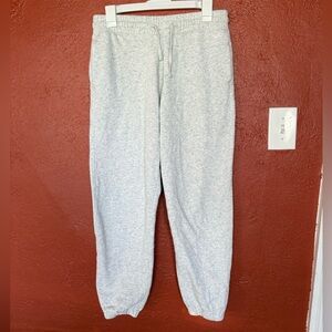 Hollister Light Gray Drawstring Joggers